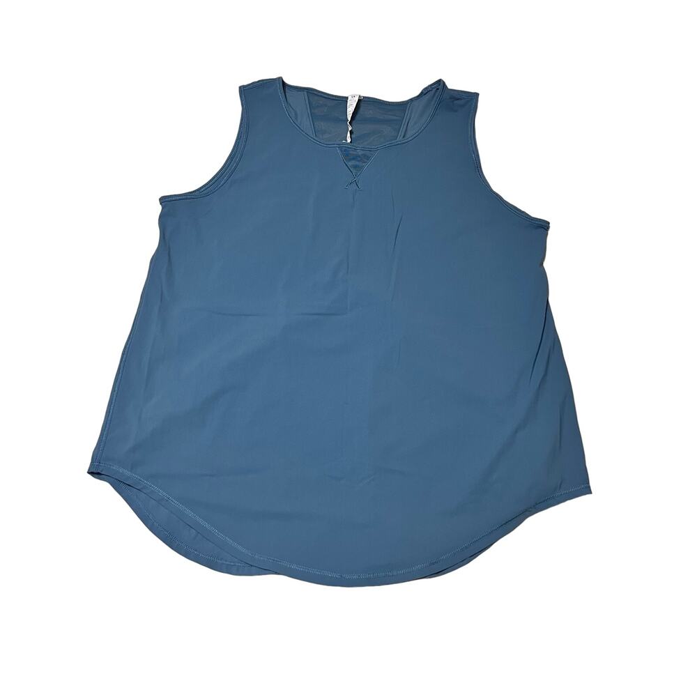 CRZ Yoga Women’s Workout Tank Blue Mesh Flyaway Size Small (4/6)